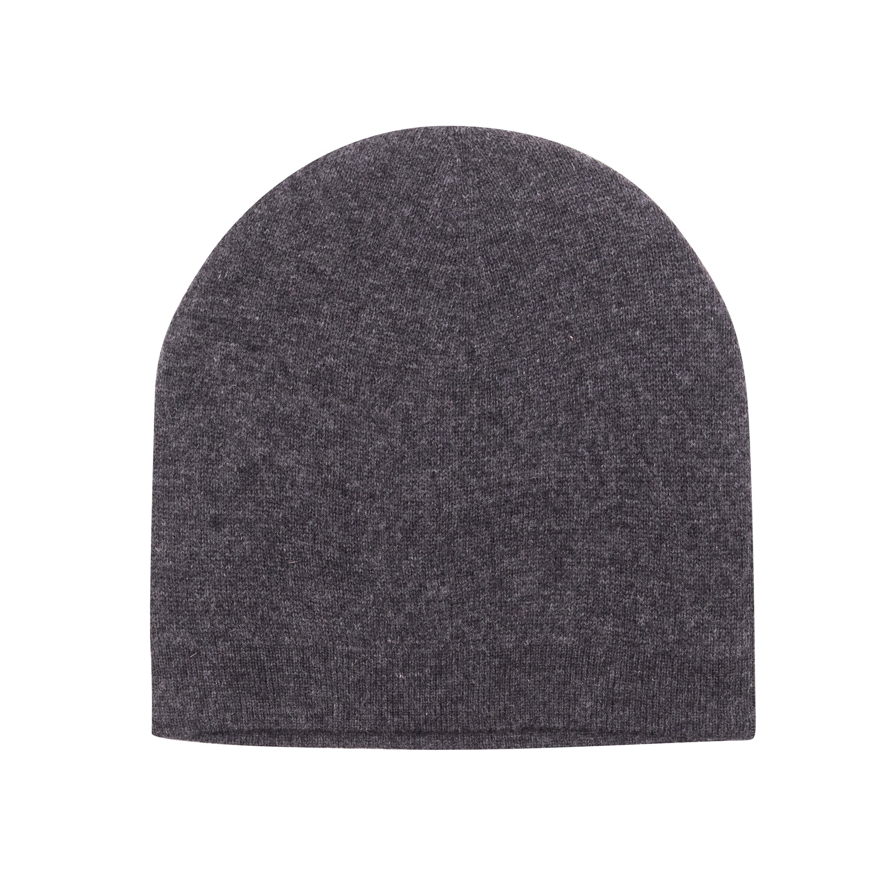 Bonnet bonnet cachemire lisse noir gris
