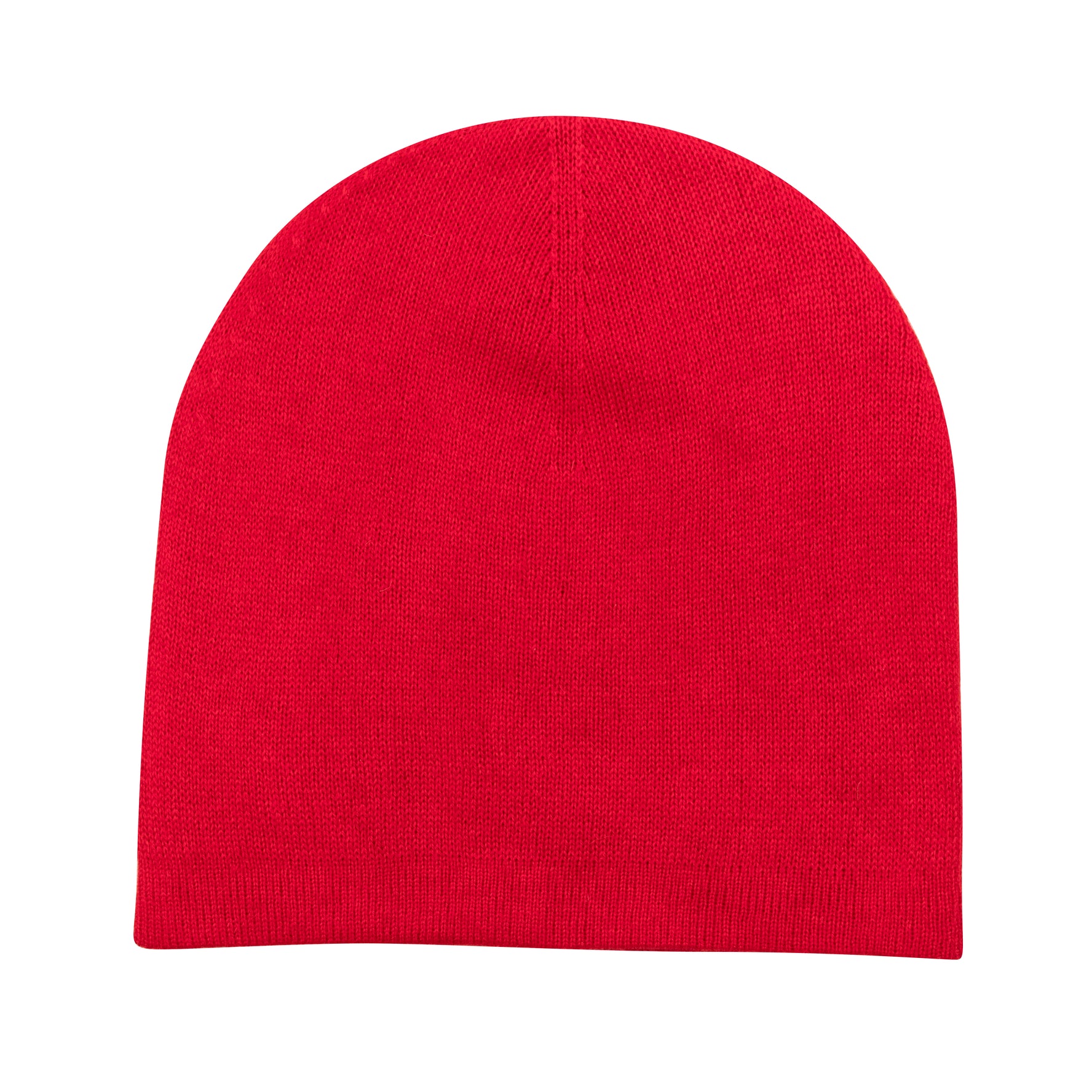 Bonnet bonnet cachemire lisse rouge