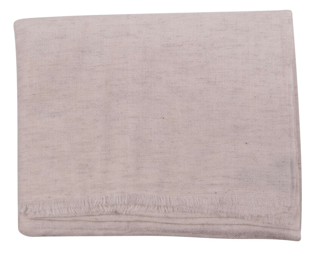 Tissu cachemire blanc-gris à motif chevrons