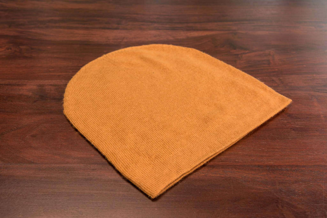 Bonnet bonnet cachemire lisse marron