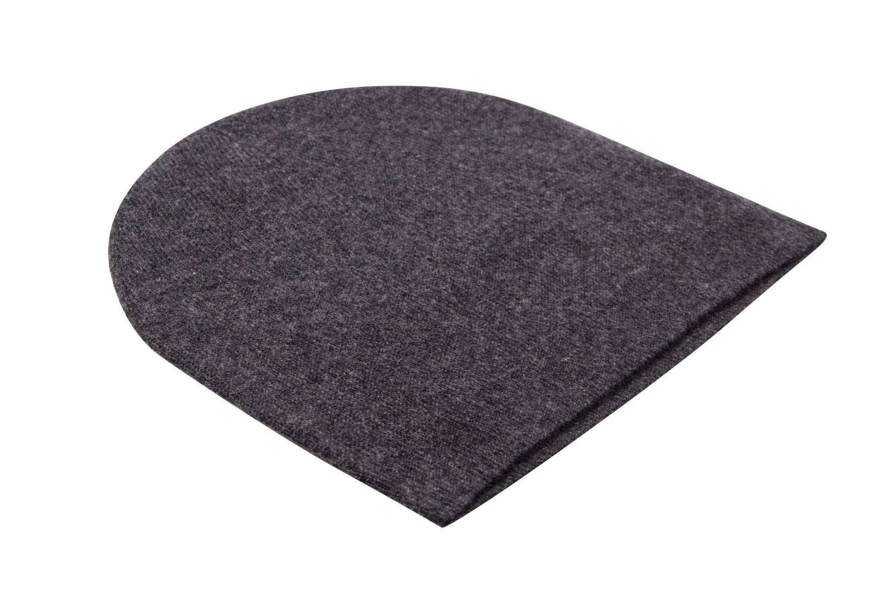 Bonnet bonnet cachemire lisse noir gris