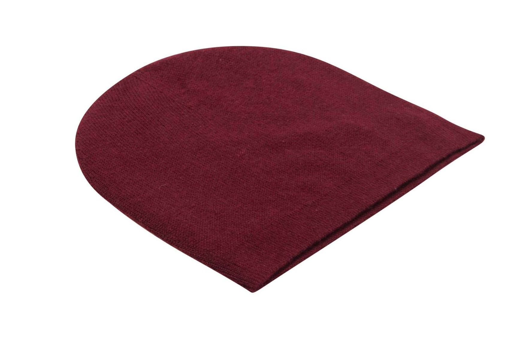 Bonnet bonnet cachemire lisse rouge foncé