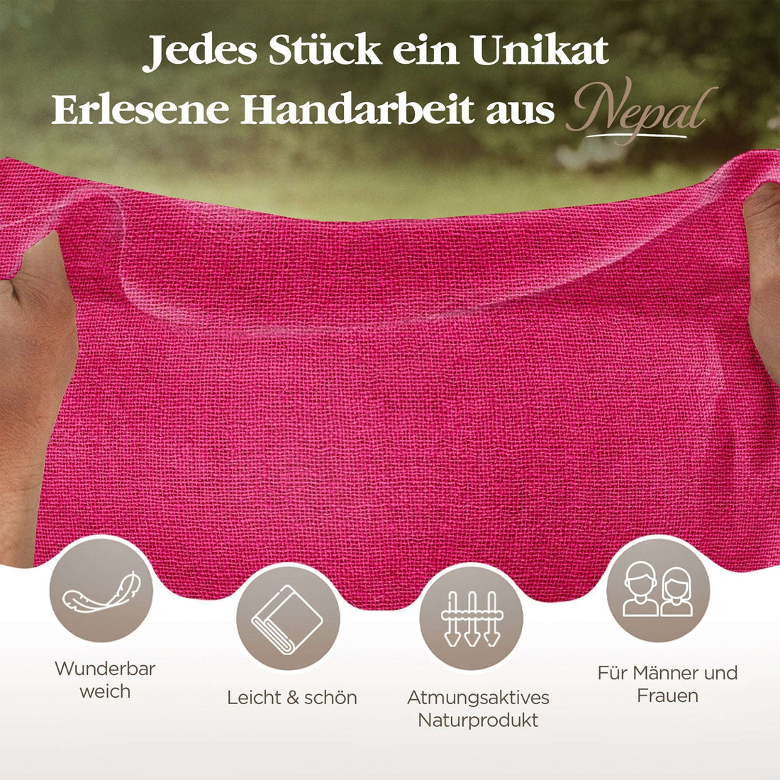 Echarpe cachemire rose uni