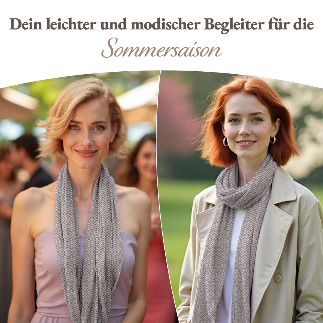 Kaschmirtuch grau mit Karomuster/ kariert