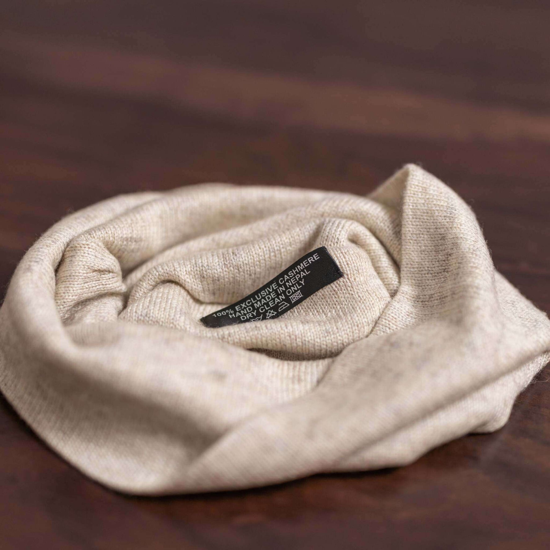 Bonnet bonnet cachemire lisse beige