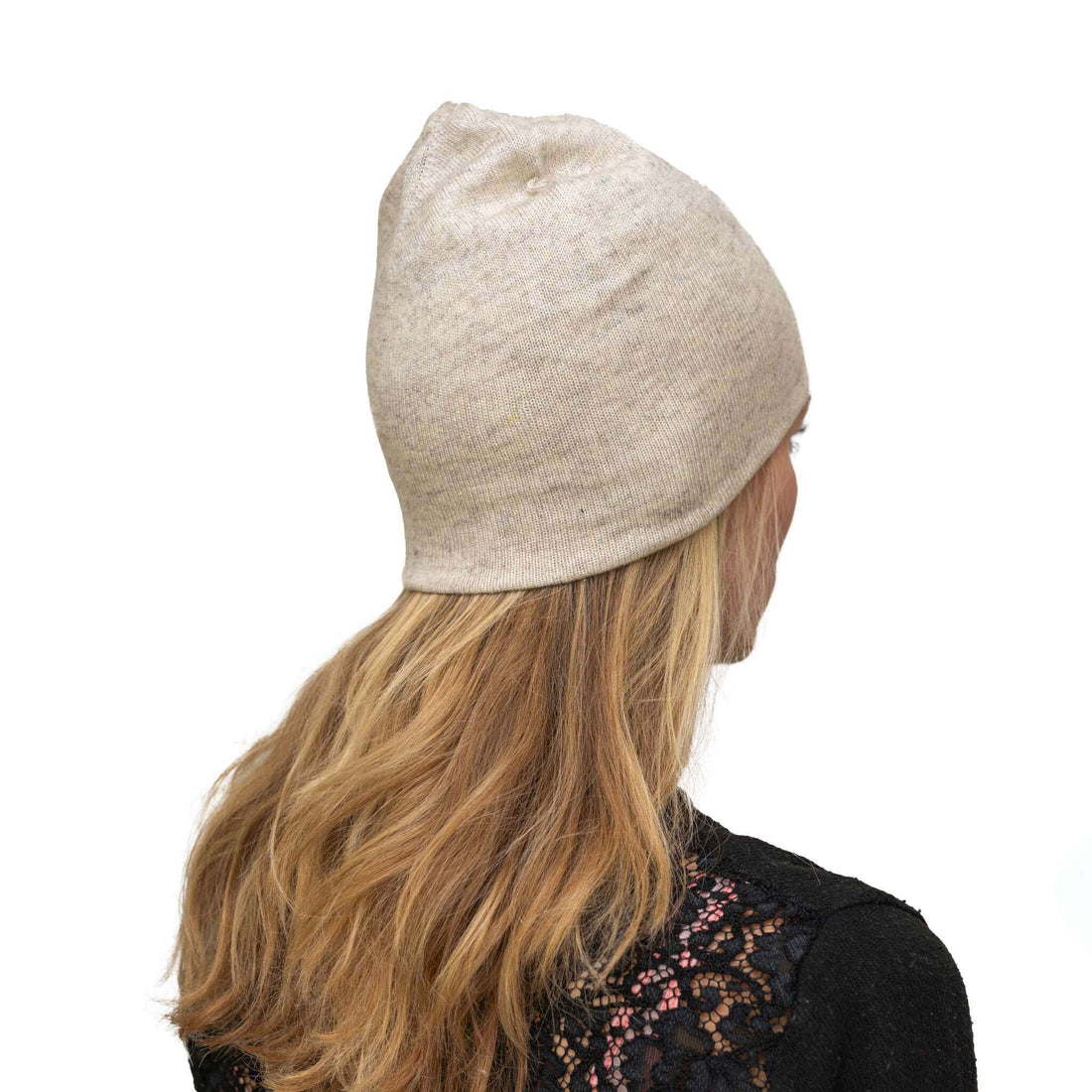 Bonnet bonnet cachemire lisse beige