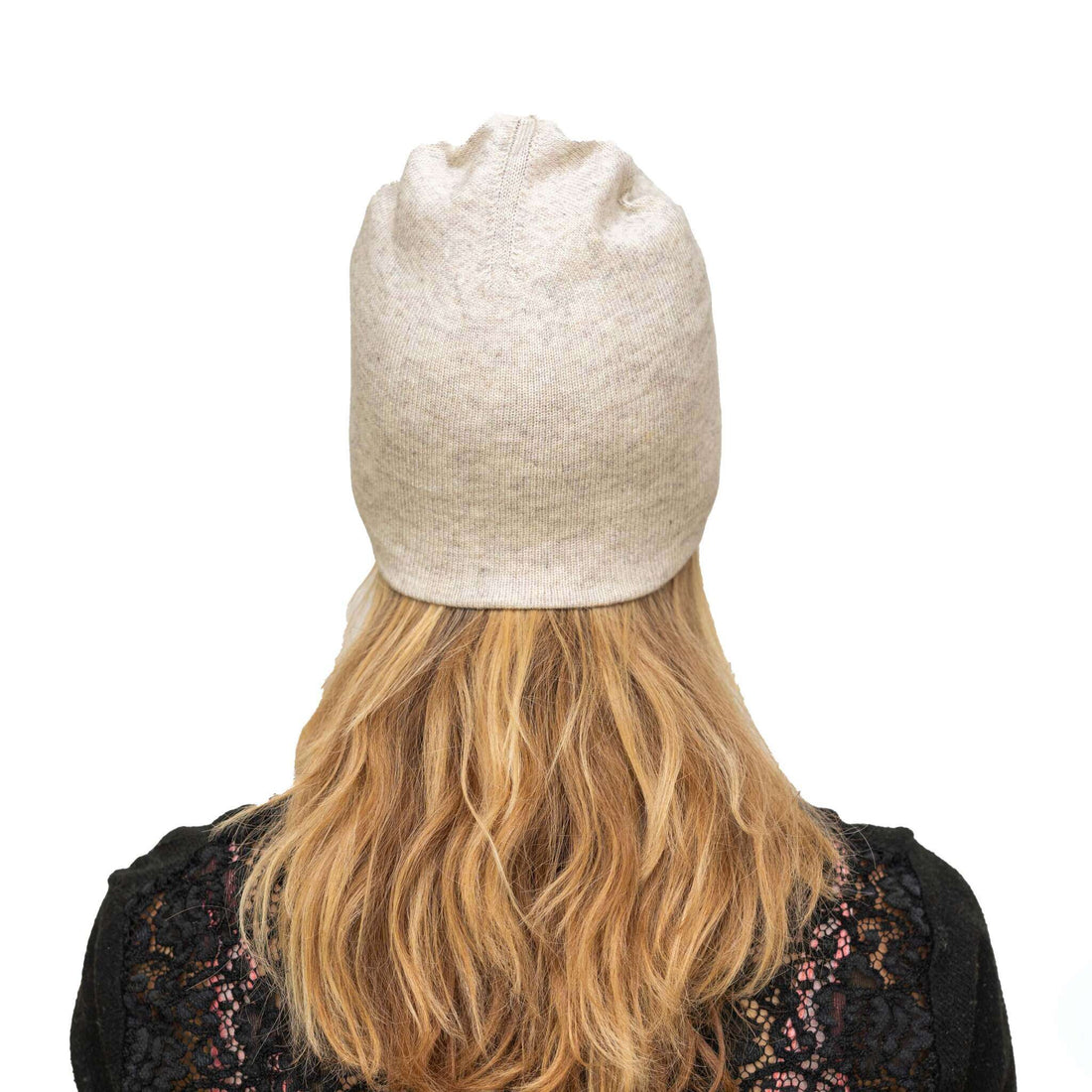 Bonnet bonnet cachemire lisse beige