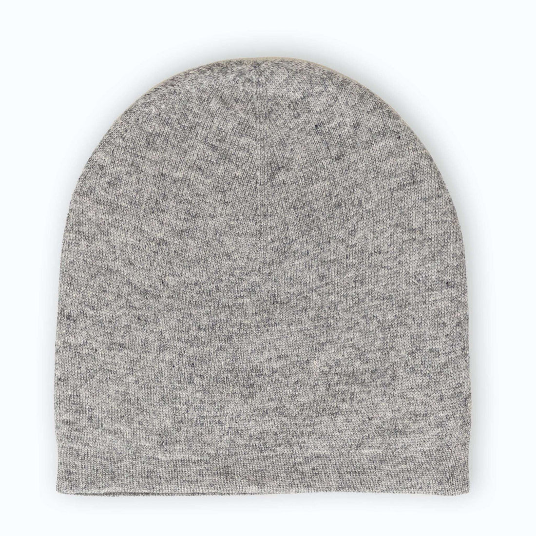 Bonnet bonnet cachemire lisse gris