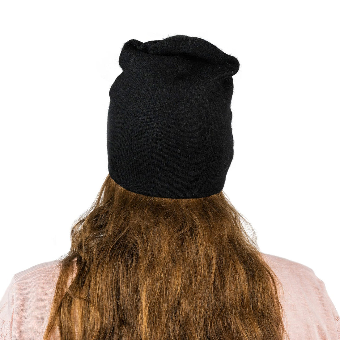 Bonnet bonnet cachemire lisse noir