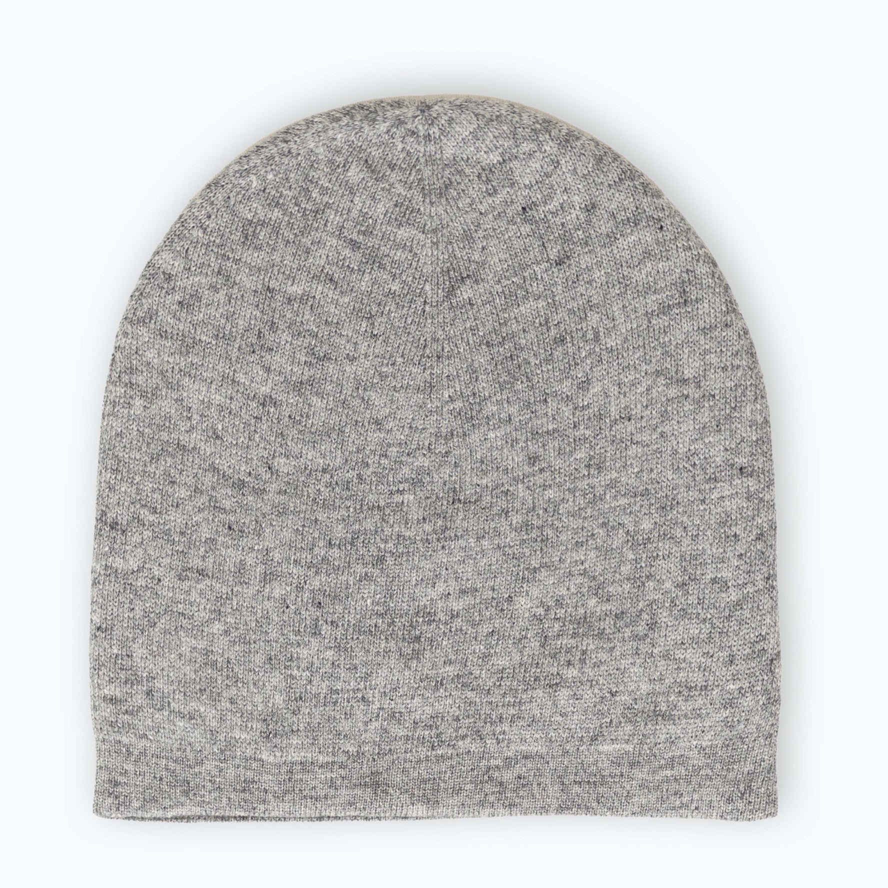 Bonnet bonnet cachemire lisse gris